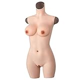 KUMIHO Silikonbrüste Brustprothese künstliche brüste Vagina Slip Bodysuit mit Katheter für Transgender Crossdresser - Vierte Generation - G Cup