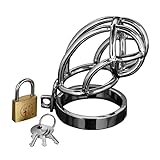Master Series Captus Stainless Steel Locking Male Chastity Cage