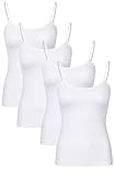 r-dessous 2-4 - 6 Damen Hemdchen Träger Unterhemd nahtlos Microfaser Groesse: S/M
