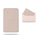 SATECHI FindAll Wallet-Kartenetui mit Find My, Tracker, Ortung, Standortverfolgung – für Geldbörsen mit Trennungsalarm, Tonsignal und kabelloser Aufladung, komp. mit iPhone, iPad und Mac – Desert Rose