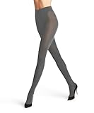 FALKE Damen Softmerino W Ti Wolle Baumwolle einfarbig Strumpfhose, Grau Flanell 3210, 44-46
