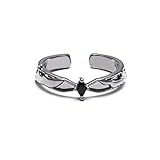 JUSONGKWCP Solo Levelings Ringe Jin-Woo Cosplay Ring Accessories Offener Verstellbarer Ring Schmuck Jewelry