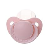 EHOTER Schnuller, große Größe, lebensmittelechtes Silikon, für Erwachsene, lustiges Eltern-Kind-Spielzeug, Baby-Schutzdesign (Rosa)