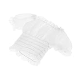 Perfeclan 1/6 weibliche Engen Puff Sleeve Top Kleidung T-Shirt für 12 Action Figur Modell Durable, Weiß EIN