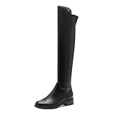 Tamaris Damen Stiefel Leder schwarz 38