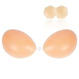 Nippelpads, Klebe Bh Rückenfrei, Push-Up Klebe Bh, Große Brust, Brustwarzen Abdeckungen, Unsichtbarer, Nipple Cover für Abendkleid Brautkleid Badeanzug und Rückenfreie,Sticky Bra mit 2Pcs Nippelpads-C