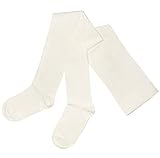 Weri Spezials Strumpfhose für Damen Warm Blickdicht Baumwolle in mehreren Farben und Grössen auch in Übergrößen (48-50, Creme)