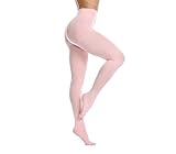 Frola Nur die Damen Strumpfhose 80 Den Blickdicht Microfaser Weich Damenstrumpfhose (S/M, Rosa)