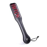 Schwarz Leder Spanking Paddles für SM Spiele - Leder Sexspielzeug SM Paddles für Sexspiele - Bondage Fesseln Leder Sex Paddle (Schwarz-1)