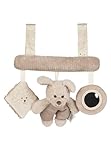 Sterntaler Spielzeug zum Aufhängen Bauernhof - Babyspielzeug zum Aufhängen am Kinderbett, mit Rassel und Spiegel, Kinderwagenspielzeug mit Klettverschluss, Baby Mobile, sandfarben