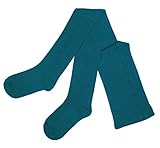 Weri Spezials Damenstrumpfhose Blickdicht Baumwolle in mehreren Farben - modisch und lässig bleiben auch bei Regen und Kälte!. (50-52, Petrol)