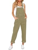 Roskiky Latzhose Damen Arbeitshose Gartenhose Damen Latzkleid Damen Jeans Jeans Overall Damen Baggy Jeans Damen 90Er Latzhose Schwangerschaft Schiefergrün M