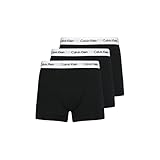 Calvin Klein Herren Boxershorts Low Rise TRUNK, 3er Pack U2664G, Ohne Eingriff, Mehrfarbig ( Schwarz (001 Black) ) - Large