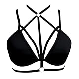 Harness Damen Oberkörper Sexy Outfit Für Body Woman Bondage Rave Erotische BHS Kinky Party Club BH Schmuck 2025 Schwarz, M