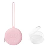 Somniumnight Schnulleretui für Erwachsene: große Tasche für Schnuller, Silikon, tragbar, transparent, Rosa