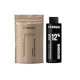 FemMas Blondier-Set: Premium Blondierpulver 100g & Oxycreme 100ml| Perfektes Starter Set für blonde Haare | für bis zu 9 Tonstufen hellere Haare in Salon Qualität (Blond, 12%)