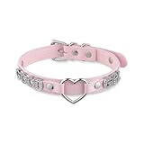Halskette mit schwarzem Herz und O-Ring-Buchstaben für Frauen, Punk, handgefertigt, PU-Leder, Leinen-Halsband für Mädchen, verstellbar, Gothic-Schmuck, ONE SIZE, Kunstleder, Kein Edelstein