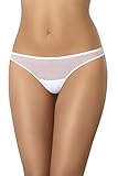 Teyli Unterwäsche Frauen Pantys Damen mit Nahtloser Abschluss - Slips Damen-Unterhosen Damen Unterwäsche - Frauen Unterwäsche Pantys Damen Slips aus Transparentem Netz Weiß 3XL