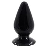 BDSMJOY Große Analplug Buttplug Analkugeln Analspielzeuge Fisting Sexspielzeug Analdehner Anal Expander erotisches Sex Spielzeug für Paare Frauen Männer extrem Sex (Schwarz, M)