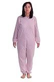 Ferrucci Comfort, Schlafanzug, Pflege-Overall Serenità, Langarm, 1 Reißverschluss am Rücken, Sommer (Damen, M)