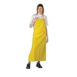 PVC Gummischürze gelb 90x120 cm Arbeitsschürze Schürze Metzgerschürze Bauschürze