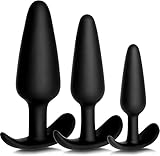 3 Stück Sexspielzeug Analplug Set,Butt Plug Anal Plug,drei Größen Klein+Medium+Groß,Analplug Sex Toys Silikon Buttplug für Frauen und Männer,Butt Plug für Frauen und Männer3