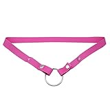 BDSMJOY Peniskäfig Fester Hilf Riemen,Chastity Belt Male,Chastity Cage Strap,Keuschheitskäfig Herren Verstellbares Seil,Keuschheitsgürtel Gummiband Zubehör, Sex Spielzeug für die Männer (Rosa)