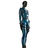 Ganzkörper-Latex-Gummi-Gummi-Catsuit-Fetisch Anpassen, Klar, XL