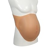 Cosplay Silikon Schwangerer Bauch Anzug S/M/L Größe Realistischer Babybauch Schwangerschaft Fake Künstlicher Körper Anzug,1#,Style 1_M