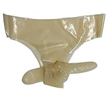 ALMYMM Latex Slips Underwear mit Penis Anal shülle Männer,Anliegende Latex Hose Pant Herren,Exotische Unterwäsche (DE/NL/SE/PL, Alphanumerisch, Einheitsgröße, Regular, Regular, XL, Transparent)