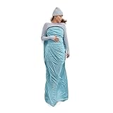Sea to Summit - Comfort Blend Schlafsack-Liner - Rectangular 185 x 80 cm - Minimales Packmaß - Gewebe & Geruchskontrolle - Reisen & Camping bei feuchten Bedingungen - Blue - 290 g