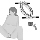 BDSMLOVE Schamlippenspreizer für Frauen,BDSMs Spielzeug hart,Dilatoren Set BDSMs Toys Frauen SM Sexspielzeug extreme Paare,BDSMs Spielzeug extrem für Frauen Sklavin (8 Schrauben)