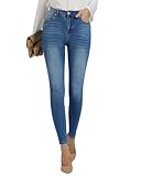 Roskiky Leggins Sexy Skinny Jeans Damen Push Up Jeans Skinny Jeans Jeans Hellblau Damen Blau XL