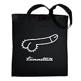 Looty Baumwolltasche mit Motiv - Penis Tasche/Beutel - Lustige Baumwolltasche - Witziges Geschenk für Männer und Frauen für JGA, Geburtstag, Party Penis Geschenkidee (Lümmeltüte)