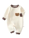 TootyTots Neugeborene Unisex Strampler, Langarm Overall 100% Baumwolle Weich & Bequem, Für Außenkleidung & Schlafkleidung, Alle Jahreszeiten Geeignet
