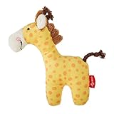 SIGIKID 41170 Rassel Giraffe Red Stars Mädchen und Jungen Babyspielzeug empfohlen ab Geburt gelb