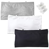 Bandeau BHS für Mädchen Ohne Bügel Nahtlose Unterwäsche mit Fest Gepolsterte und 3 Unsichtbare Schultergurt Teens Trägerloser Bralette Tube Top für 10-16 Jahre