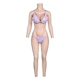 CYOMI Silikon Brüste Brustformen Realistisch Brustplatten Mit Katheter silikon Bodysuit für Crossdresser Transgender Cosplay（C Cup）