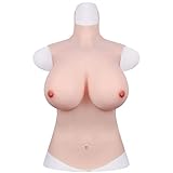 KUMIHO Silikonbrüste Brustprothese künstliche brüste Bodysuit für Transgender Crossdresser - Vierte Generation - C-G Cup, E cup, No.1