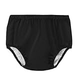 Windelhülle für Erwachsene bei Inkontinenz, Stoff-Aktiv-Latex, auslaufsicher, geräuschlos, wiederverwendbar, waschbar, Kunststoffhose zum Hochziehen (Schwarz, L)