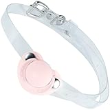 Kutocesy Silikon Mundknebel Bondage Nuckel Mouth Gag Schnuller Fetisch Adult Ehepaare Sexspielzeug Spiel Mit Transparentem Halteband BDSM (Pink)