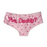 Unterwäsche für Damen, Daddy's Little Flirty Boy Short Panties DDLG, rose, L