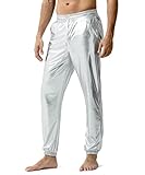 Casey Kevin Metallic Hose Herren Glitzer Outfit Hose Disco Glänzend Hose Glitzer Hose Metallisch Festival Hose Herren