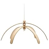 Hochwertiges Mobile zum selber basteln aus Eiche, Mobilestern, Mobilekreuz 6 armig, Holzmobile, Windspiel aus Holz, fürs Kinderzimmer, DIY Set als Deko fürs Kinderzimmer, Bausatz für Baby Mobiles