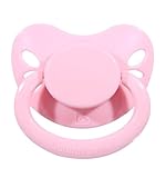 Landofgenie Schnuller in Erwachsenengröße Großer Saugerschild Schnuller Rosa