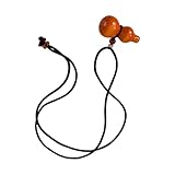 Riiichflowshop Kreative Holzkürbis-Anhänger Halskette, lange Seil-Halskette, handgefertigt, verstellbare Seil-Pulloverkette, Geschenk für Frauen und Mädchen