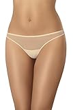 Teyli Unterwäsche Frauen Pantys Damen mit Nahtloser Abschluss - Slips Damen-Unterhosen Damen Unterwäsche - Frauen Unterwäsche Pantys Damen Slips aus Transparentem Netz Beige S