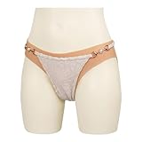 FSYH Gefälschte Vagina Höschen Silikon Hintern gepolstert Control Shaper Dreieck Shorts Verstecken Gaff Slips für Cosplay Crossdresser,Ivory White,Upgrade