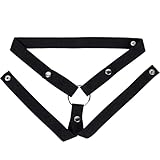 Keuschheitsgürtel für Herren,Peniskäfig Fester Hilfsriemen Cock Cage Chastity Belt, Elastisch Chastity Cage Gürtel Männer (Schwarz)