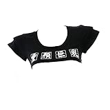 SINROYEE Ddlg Outfits für Damen, Tank-Top, Schlafkleidung, Mini-T-Shirt, Daddy's Little Slut Fun Flirty Student Faltenrock, Cosplay (S0494-black#2)